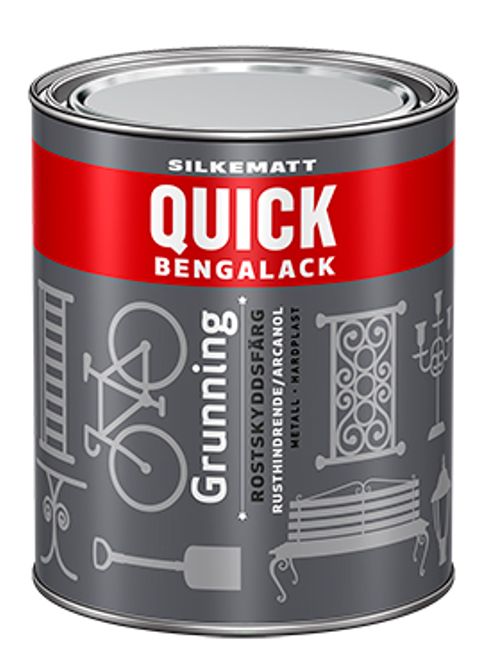 Hovedbilde Quick Bengalack Grunning nr099 Svart 0,75L