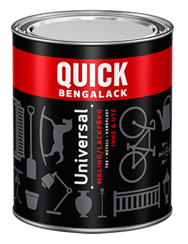 Quick Bengalack Universal nr150 Svart Blank 0,75L