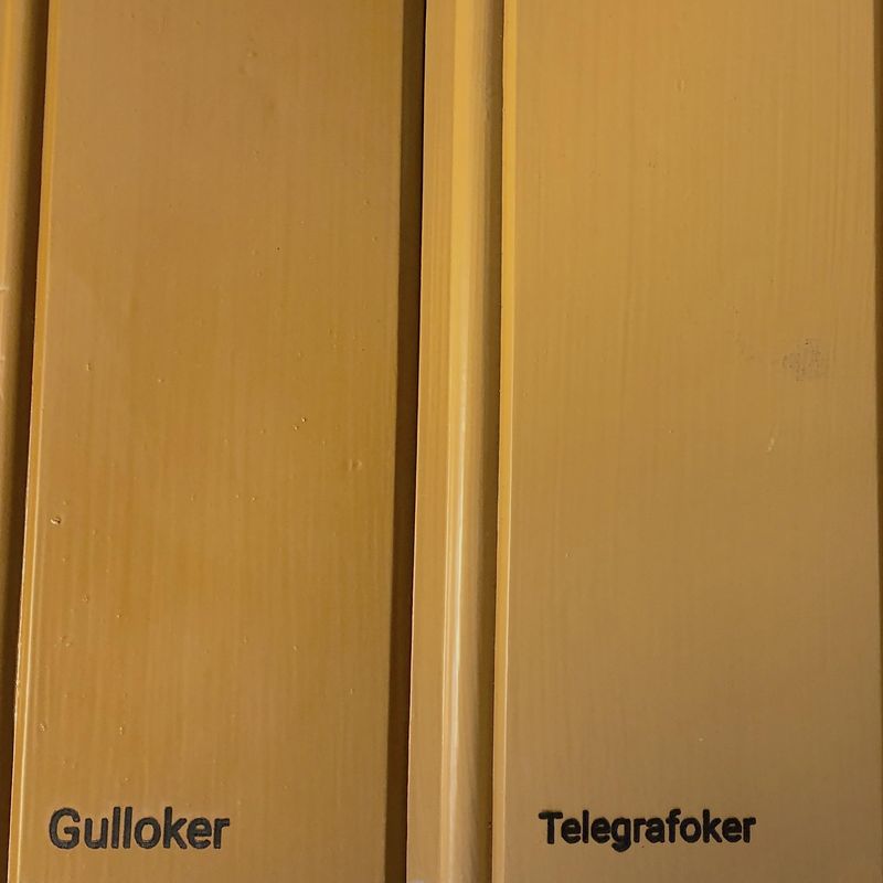 Telegrafoker - utvendig linoljemaling