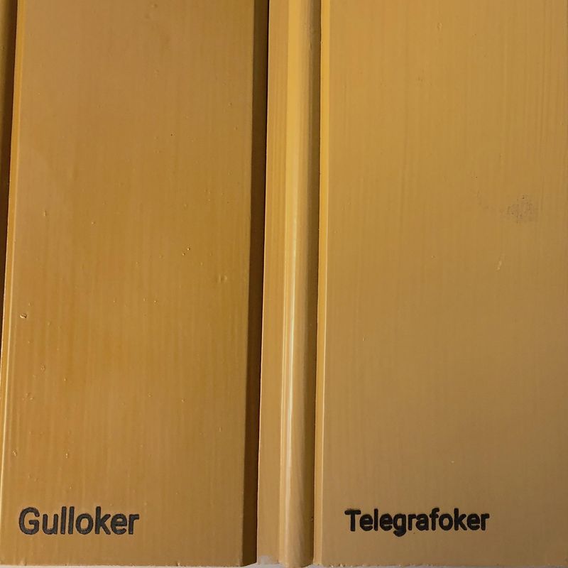 Gulloker - utvendig linoljemaling